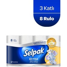 Esranın Dünyası Kokusuz 8'li Rulo 3 Katlı Mutfak ve Temizlik Kağıt Havlu