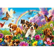 Esranın Dünyası 50 Parça Oynayan Yavru Köpekler Temalı Puzzle