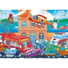 Esranın Dünyası 24 Parça Eğlenceli Jumbo Puzzle, Kurtarma Görevleri Temalı ve Renkli Tasarım