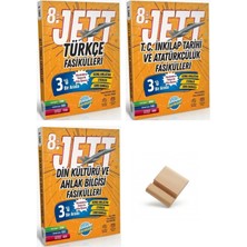 Ünlüler Karması Lgs 2027 Jett Türkçe Inkılap ve Din Fasikülleri 3lü Set + Telefon Standı