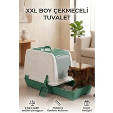 Flex Çekmeceli Kedi Tuvaleti, Xxl Boy, 47X55X39,5 Cm, Kum Küreği Hediyeli