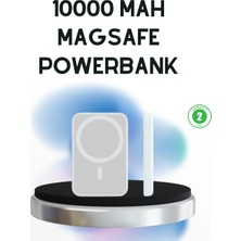 Poebgo Familys Kablosuz Magsafe Powerbank iPhone Uyumlu, 10000 Mah, Isı Dağılımlı
