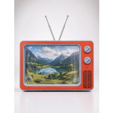Poebgo Familys Telefon Ekran Büyütücü 3D Hd Lens Retro Tv Görünümlü Katlanabilir Mobil Ekran