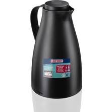 Harmonic Termos 1 Litre Siyah | Çift Duvarlı Cam Şişe, Aroma Basınçlı Kilit, Yüzde 100 Sızd