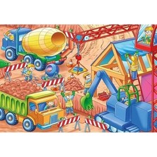 Esranın Dünyası Ks Games Under Construction Jumbo Puzzle 12 Parça 63X43 cm Eğlenceli Zorluk