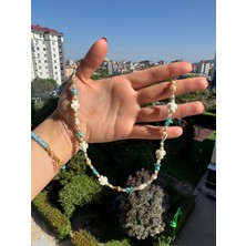 Zilemay Deniz Kaplumbağası ve Deniz Yıldızı Detaylı Inci Boncuklu Deniz Kolyesi