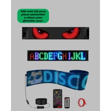 Poebgo Familys Rgb Kayar Yazılı LED Reklam Ekranı – USB Bağlantılı Esnek Tasarım