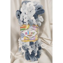 Alize Puffy Color Ebruli El Örgü Ipi 100GR. 9mt. (5'li Paket) - Renk: 5925