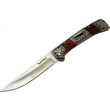 Hace Bazaar Columbia A 3159 A Kamp Çakı 24 cm - Işlemeli Gül Ağacı Saplı, Kemerlikli