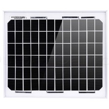 10W 12V Güneş Paneli Alüminyum Çerçeve Pil Şarj Cihazı Ev Şebekeden Karavan Tekne Kulübesi