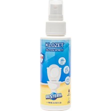 Resteril Klozet Kapağı Dezenfektan Sprey Zararsız Formül%99.99 Sterilizasyon Çanta Boyu 100 ml