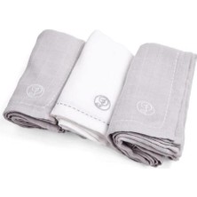 Poetree Kids Grey Müslin Bez 3'lü Set