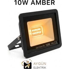 Aygün Elektrik 10W IP65 LED Projektör (1000LM) – Amber
