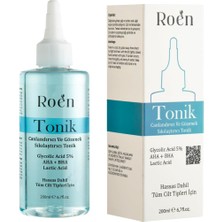 Tonik, Gözenek Sıkılaştırıcı ve Canlandırıcı Cilt Toniği, Glikolik Asit%5 Aha Bha, 200 ml