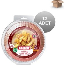 Cook Toptan Airfryer Pişirme Kağıdı 16CM 50'li Koli Içi 12'li