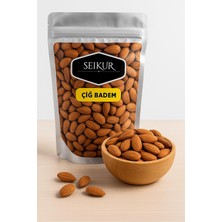 Çiğ Badem 1kg Doypack Ambalaj Iri Tane