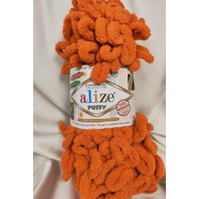 Alize Puffy Portakal El Örgü Ipi 100GR. 9mt. (5'li Paket) - Renk: 6