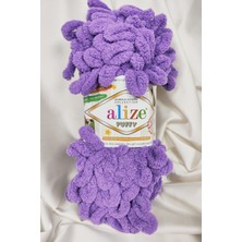 Alize Puffy Lavanta El Örgü Ipi 100GR. 9mt. (5'li Paket) - Renk: 437