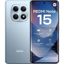 Solmazlar Online Xıaomı Redmi Note 15, Glacier Blue, 256GB, 8gb Ram, 8 Çekirdek, 6,77INC Ekran, 20MPIX Ön, 108MPIX Arka Kamera, Türkiye Garantili, Cep Telefonu
