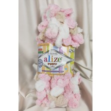 Alize Puffy Color Ebruli El Örgü Ipi 100GR. 9mt. (5'li Paket) - Renk: 6046