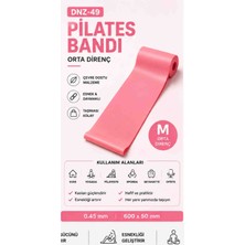 Admay Pilates Bandı 3'lü Set Sarı Pembe Mavi Direnç Lastiği S M L Fitness Egzersiz