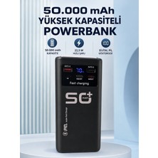 İlk El Grup Ieg™ 50.000 Mah Taşınabilir Powerbank 22,5 W Hızlı Şarj 4 Dahili Şarj Kablosu Dijital Ekran
