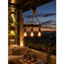 Masal Home Çam Ağaç Balkon Avize 3'lü