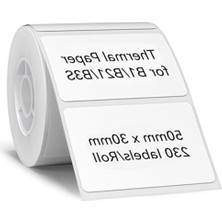 Aydogan's Su Geçirmez Etiket Kağıdı, 2" x 1.2" Boyutunda