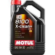 Motul 8100 X-Clean+ Plus 5W30 5 Litre Motor Yagi