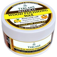 Terlans Doğal Ahşap Koruyucu Parlatıcı Vaks 250 ml Üstün Koruma + Mikrofiber Bez / Ahşap Mobi