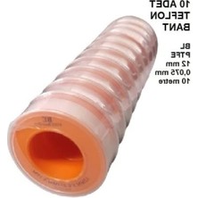 Aydogan's 12MM x 10M Teflon Bant, 10 Adet Paket