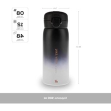 Aydogan's Yüksek Kapasiteli Sızdırmaz Termos - 500 Ml, Siyah