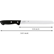 Aydogan's Ekmek Bıçağı, Tırtıklı Bıçak Ağzı ile 34 cm Uzunlukta Kesim Kolaylığı