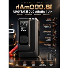 Aydogan's Jump Starter ve Hava Kompresörü, 18000MAH Araç Destek Cihazı