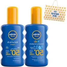 Aydogan's Nıvea Sun Spf 50+ Koruma & 48 Saat Nemlendirme Güneş Kremi Sprey 200 ml ve Nıvea Sun Spf 50+ Koruma & Bakım Çocuk Güneş Spreyi 200 ml