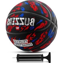 Aydogan's Telvesse TB-500 Buzzers Basketbol Topu Pompalı Grafiti Kauçuk Dayanıklı Deep Channel Kabartma 7 No