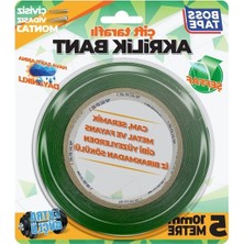 Aydogan's Şeffaf Akrilik Liner Bant, 10 mm x 5 M Boyutunda Yeşil Renkli