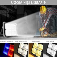 Aydogan's Güneş Enerjili Portatif LED Projektör, 200W Taşınabilir Sokak Aydınlatması