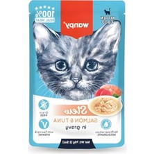 Aydogan's Somon ve Ton Balıklı Kedi Yaş Maması, 70GR x 10