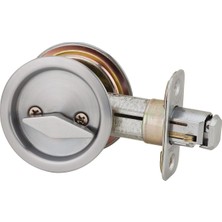 335 26D Rnd Pckt Dr Lck Yuvarlak Yatak/banyo Cep Kapı Kilidi Saten Krom