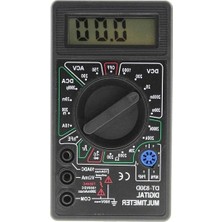 Aydogan's Dijital Multimetre, Taşınabilir Elektrik Ölçüm Aleti, LCD Ekran, Güvenlik Sigortalı