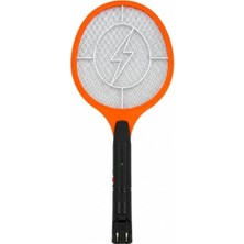 Aydogan's Promosyonca Elektrikli Sinek Raketi 50.5 Cm, Turuncu | Şarj Edilebilir, 21 cm Kafa Genişliği