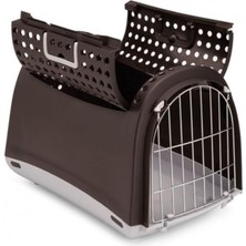 Imac Linus Cabrio Üstü Açılabilen Köpek Pet Taşıma Çantası Antrasit 50X32X34.5CM