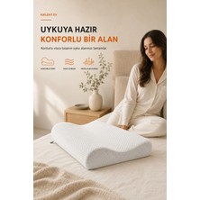 Ortopedik Visco Yastık Boyun Fıtığı Boyun Düzleşmesi Boyun Ağrısı Destekli Lüks Ortapedik Yastık.