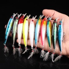 Aydogan's 10 Adet Tüylü Suni Spin Olta - 9 Cm, 7.2 gr