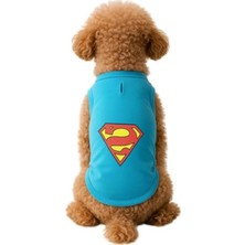 Aydogan's Turkuaz Renkli 2xl Beden Kedi ve Köpek Kıyafeti, Superman Atlet