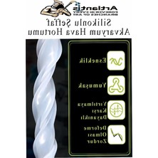 Aydogan's Şeffaf Akvaryum Hava Hortumu, 5 Metre, Kauçuk Malzeme