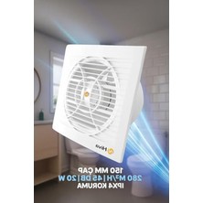 Aydogan's 280 M³/h Debi ile 45 Db Sessiz Banyo Aspiratörü, Su Sıçrama Koruması