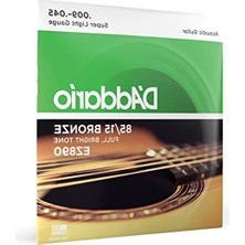 Aydogan's Akustik Gitar Tel Seti, 85/15 Bronz, Süper Hafif Kalınlık