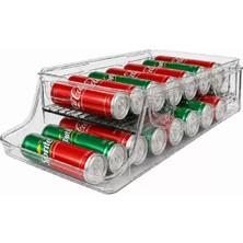 Sunup SN-38899 IKI Katlı Yan Askılı Şeffaf Buzdolabı Raflığı 37X14X19.5 cm